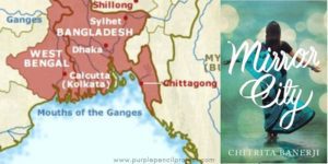 a map of india and bangladesh and the cover of the book