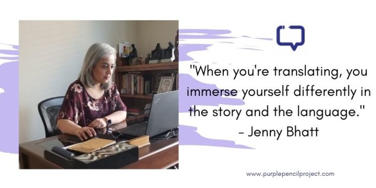 author jenny bhatt interview