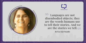 Interview with Translator Rita Kothari