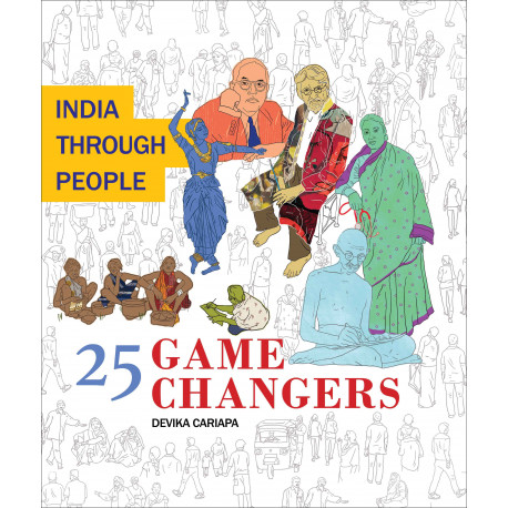 book cover of India through people 25 game changers