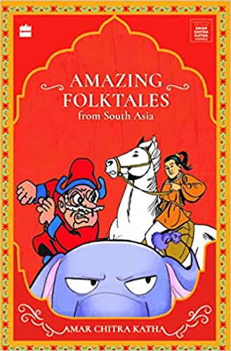 red book cover with horse elephant and other characters