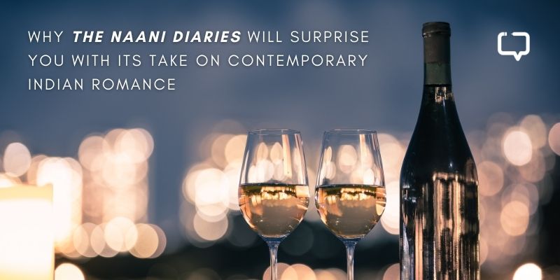 feature image for a review of romance novel naani diaries