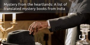 feature image for a list of translated mystery books from India