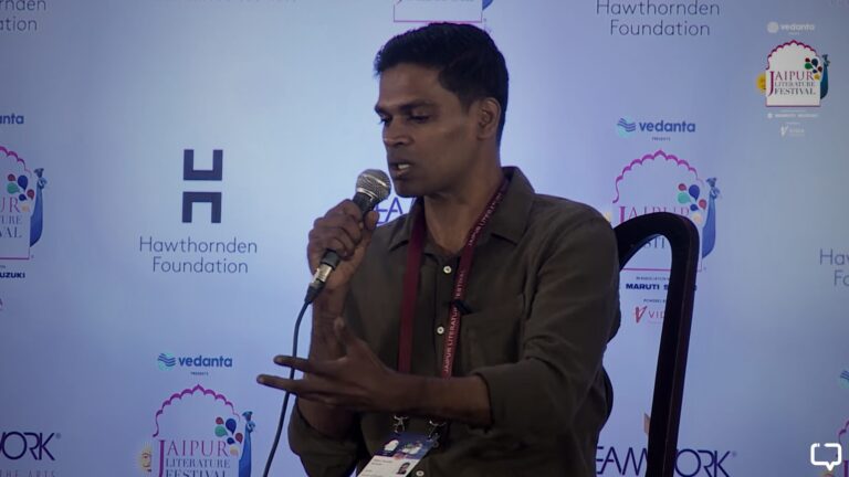 Saharu Nusaiba Kannanari at the JLF